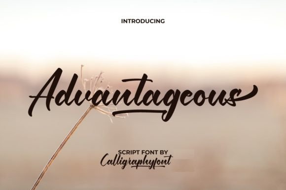 Advantageous Font: A Polished Script for Real Small Business Branding