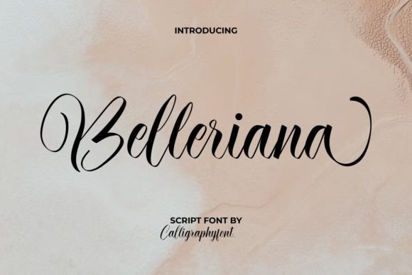 Belleriana Font: A Refined Script Typeface for Digital Branding