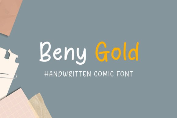 Beny Gold: A Handwritten Font That Feels Like a Thoughtful Pause
