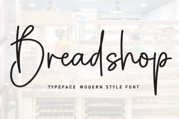 Breadshop: A Sweet, Friendly Handwritten Font for Real Brands