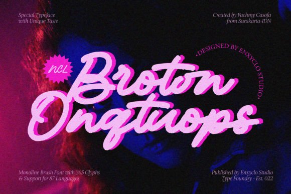Broton Onqtuops: A Script Font That Makes Your Brand Feel Thoughtful