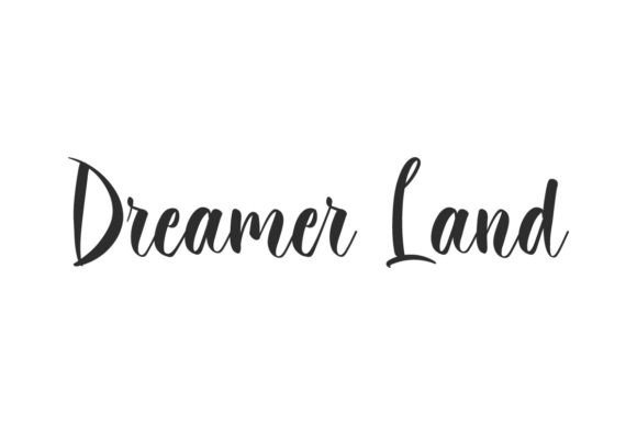 Dreamer Land Font: Bold Calligraphy for Handmade Labels & Logos