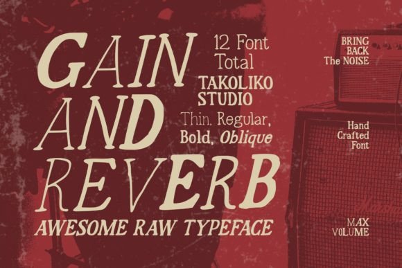 Gain and Reverb: A Bold Serif Typeface for Scroll-Stopping Campaigns