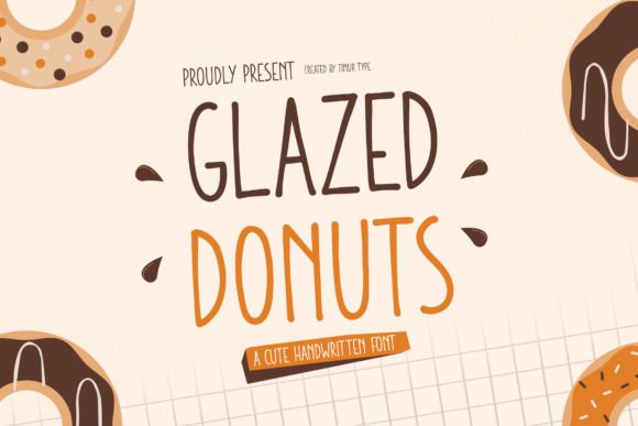 Glazed Donuts: A Handwritten Font That Feels Like a Warm Invitation