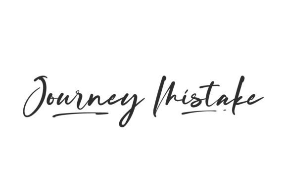 Journey Mistake: A Handwritten Font That Feels Like Your Best Creative Instinct