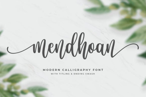 Mendhoan: An Elegant Script Font for Editorial Design
