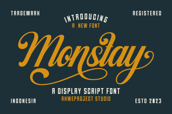 Monstay: A Script Font That Elevates Campaign Headlines