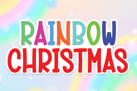 Rainbow Christmas Font: A Playful Script for Joyful Branding