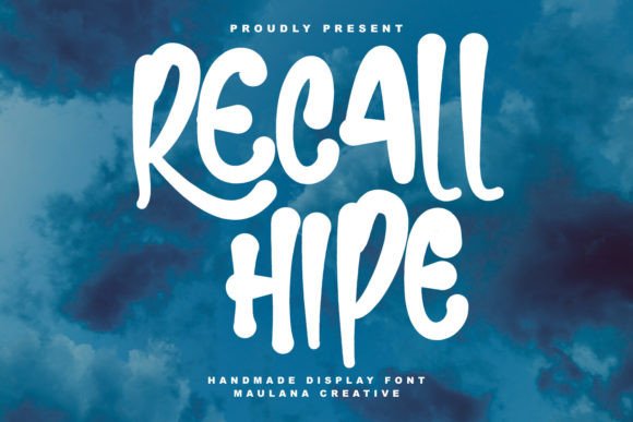 Recall Hipe: A Handmade Display Font That Feels Like a Design Partner