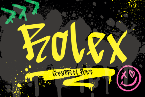 Rolex Font: A Playful Graffiti Typeface for Digital Branding