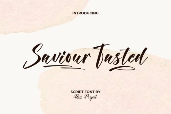Saviour Tasted: A Script Font That Makes Your Brand Feel Intentional