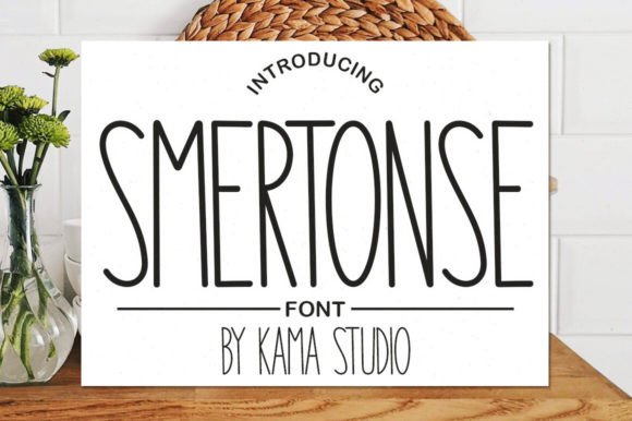 Smertonse: A Skinny Handwritten Font for Editorial Charm