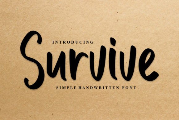 Survive: A Handwritten Font That Elevates Digital Branding