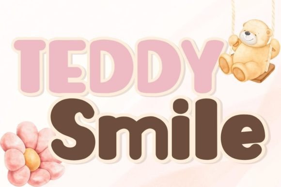 Teddy Smile Font: Whimsical Script for Handmade Labels & Printables