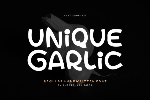 Unique Garlic Font: Bold, Authentic Display Type for Makers