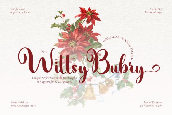Wittsy Bubry: A Thoughtful Script Font for Brand Identity
